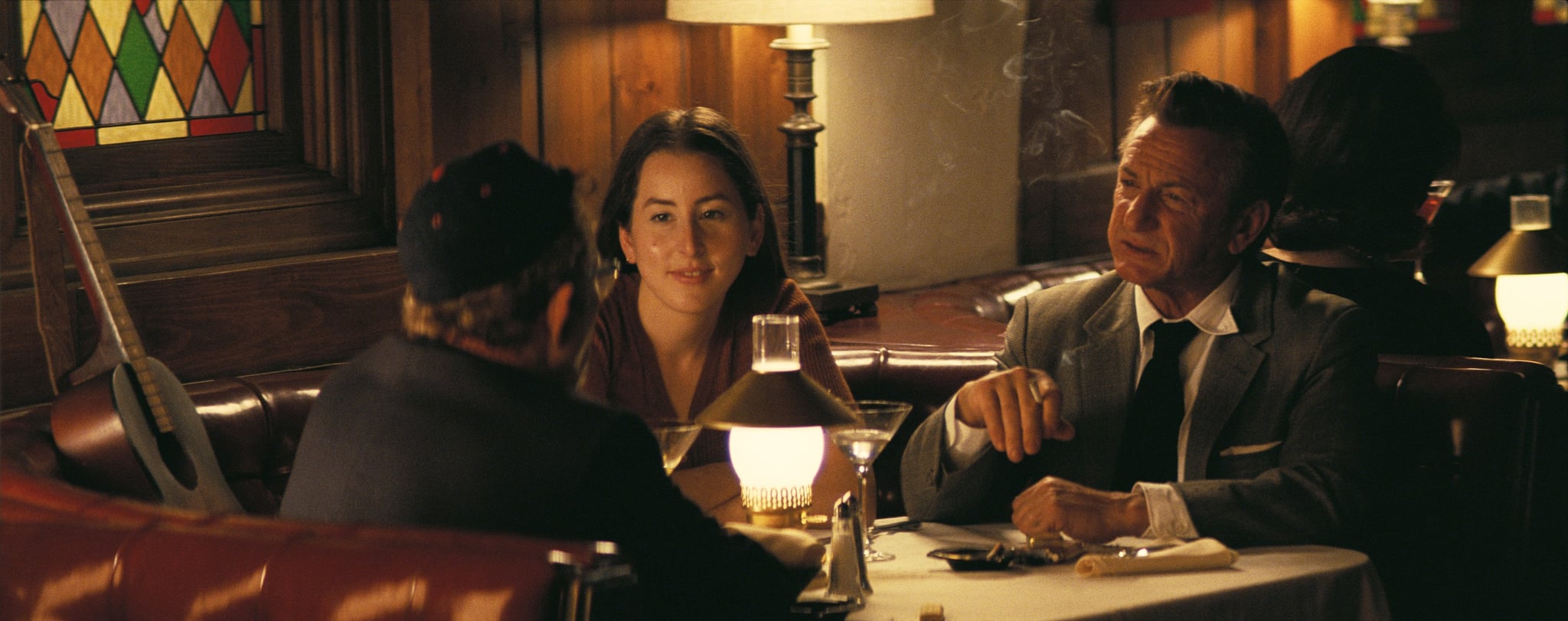 LICORICE PIZZA, back, from left: Alana Haim, Sean Penn, 2021.  MGM / Courtesy Everett Collection