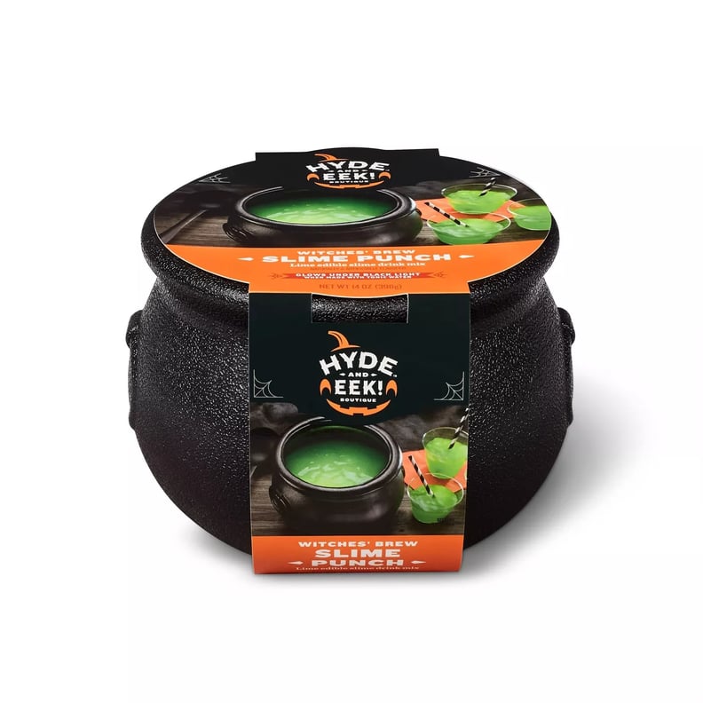 Halloween Witches Brew Green Slime Drink Mix in Cauldron