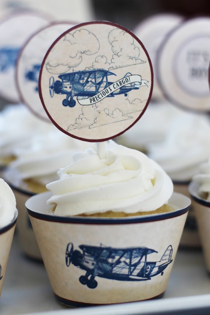 Vintage Airplane Baby Shower POPSUGAR Family