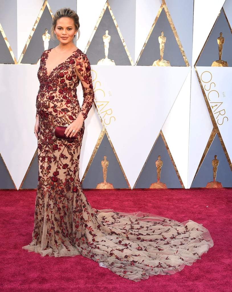 Chrissy's "Best Look Ever" Was This Marchesa Gown She Wore to the 2016 Oscars