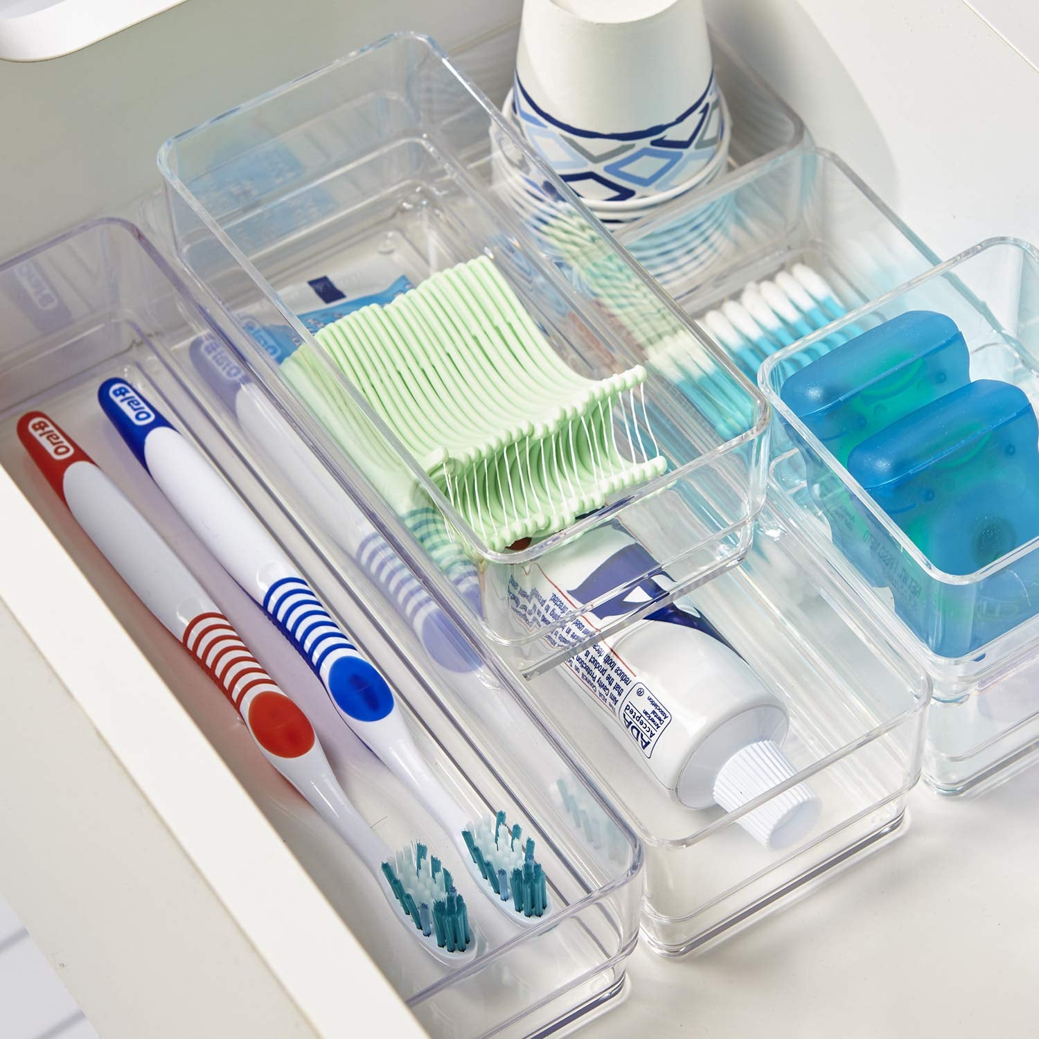 Stori Clear Plastic Vanity And Desk Drawer Organizers Kiss Your