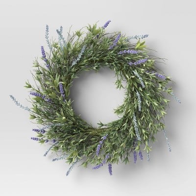Threshold Artificial Lavender Wreath