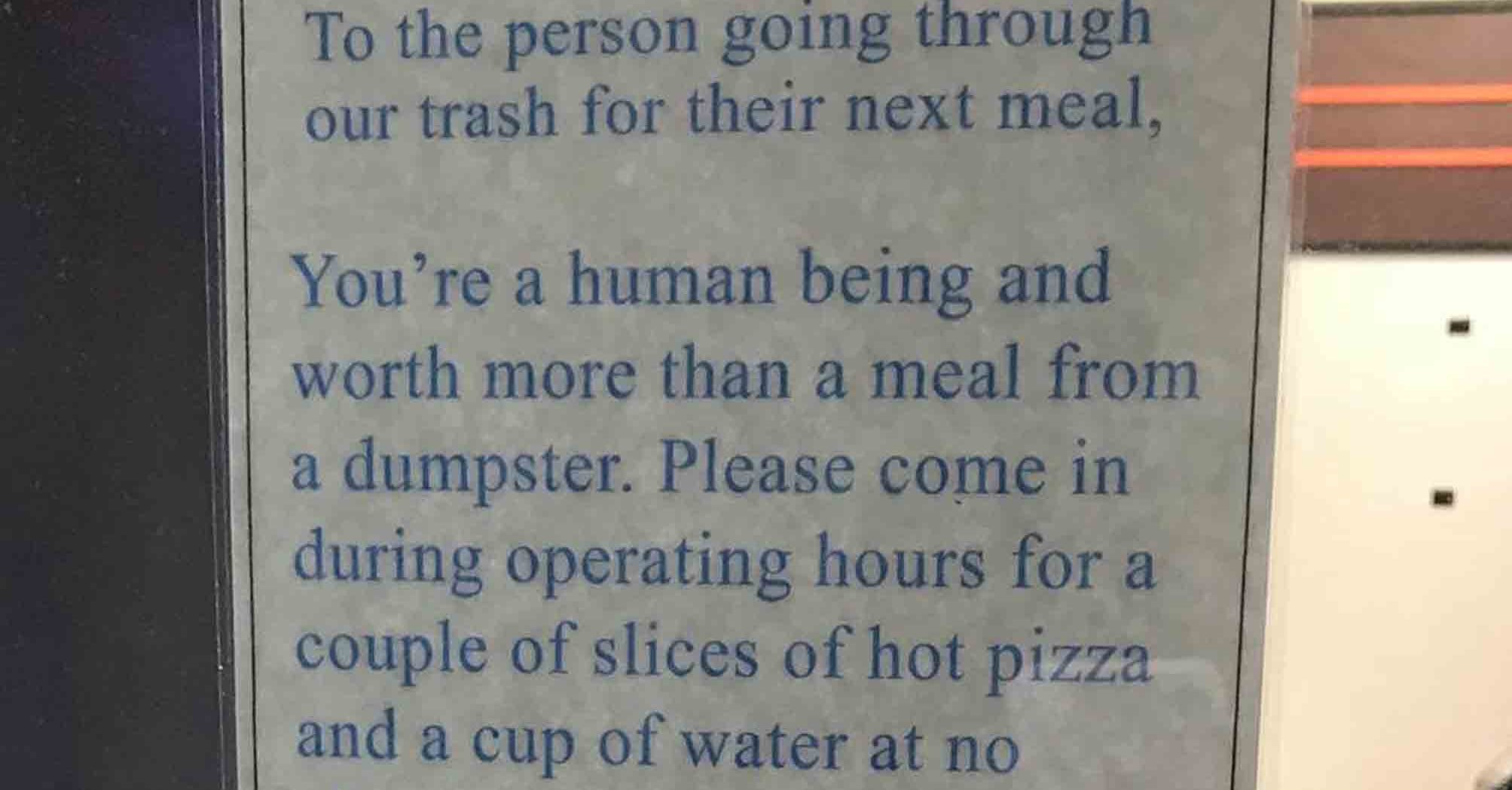 This Pizzeria Gives Free Pizza to Homeless People POPSUGAR Family