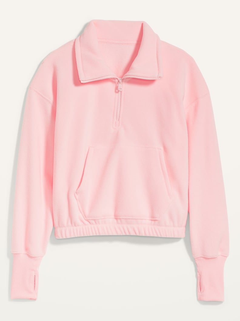 Old Navy Loose Quarter-Zip Micro Performance Fleece Sweatshirt