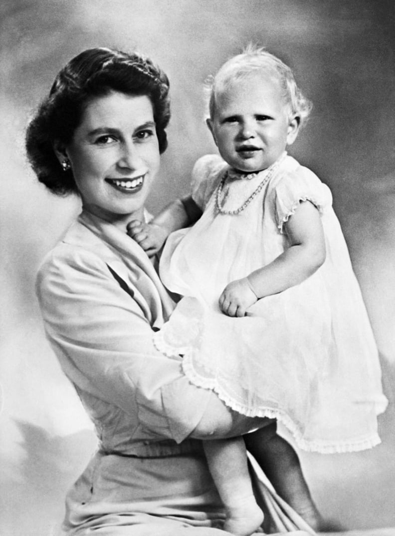 Princess Elizabeth with her daughter, Princess Anne, in 1951