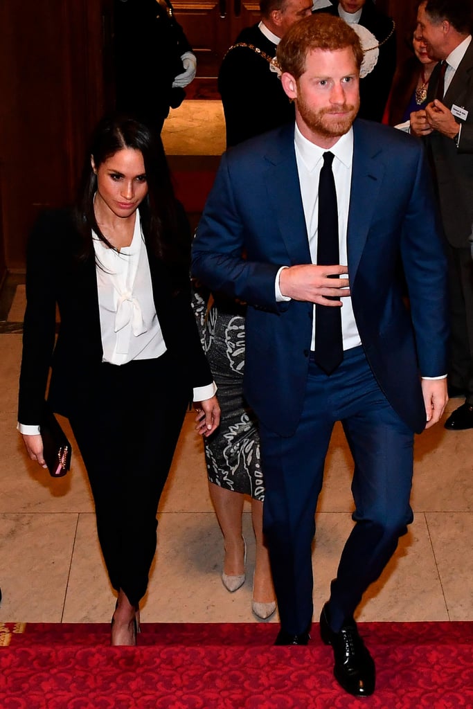 Meghan Markle's Black Alexander McQueen Suit | POPSUGAR ...