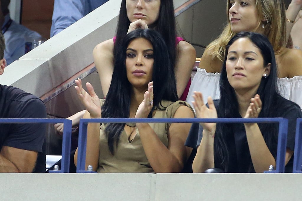 Kim Kardashian and Kendall Jenner Attend US Open 2015