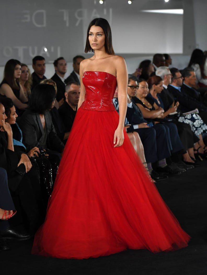 She Showed Off a Glamorous Cherry Red Dress at Ralph Lauren's Road to Runway Show