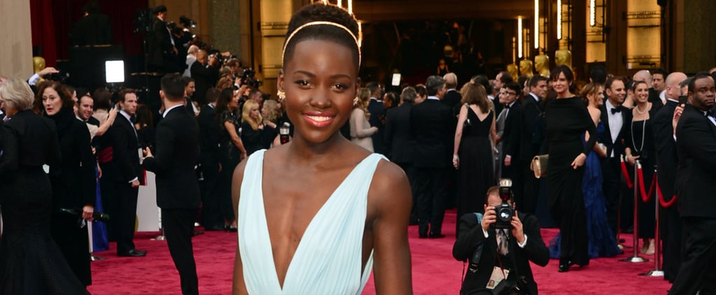 Lupita Nyong'o in the Oscars Press Room 2014