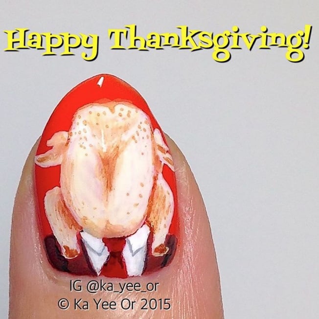Funny and Featherless | Thanksgiving Nail Art Ideas | POPSUGAR Beauty ...