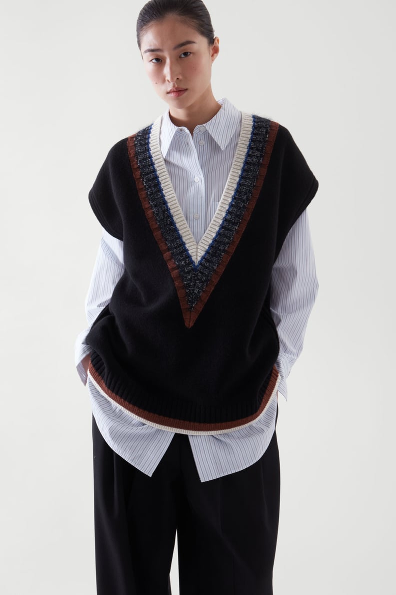 COS Striped Knitted Vest