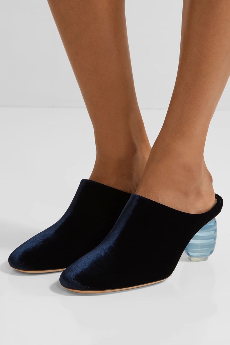 The Row Adela Velvet Mules