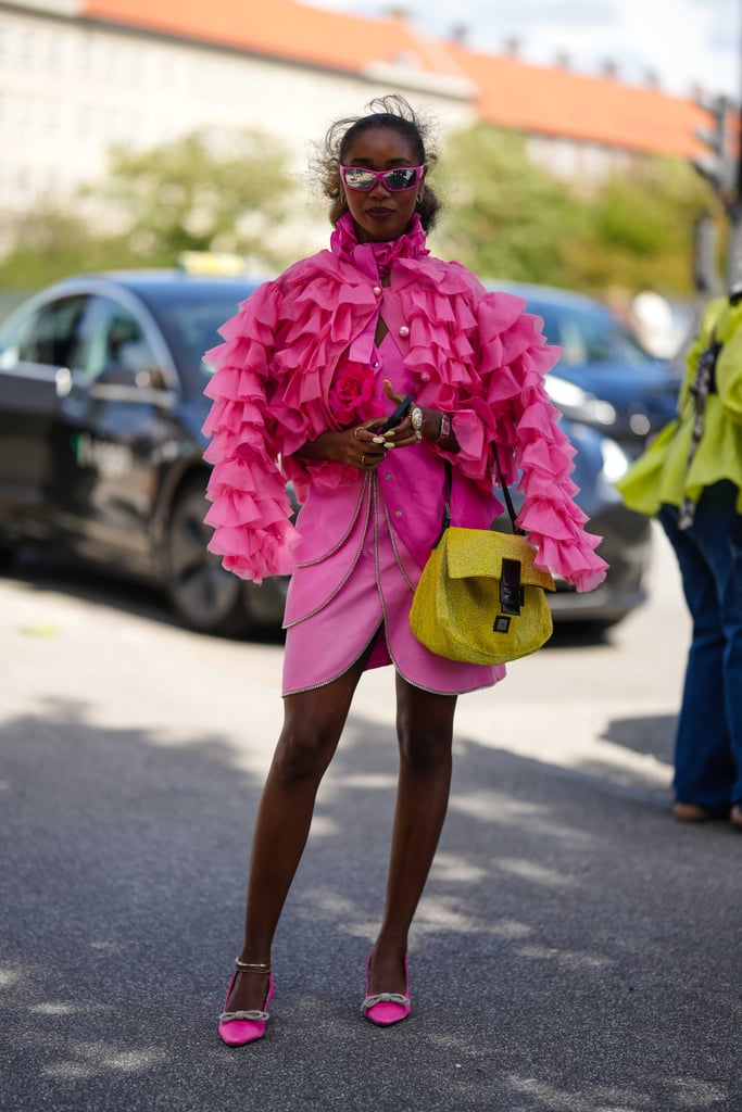 Copenhagen Fashion Week Street Style Spring 2024 Trend: Bold Color