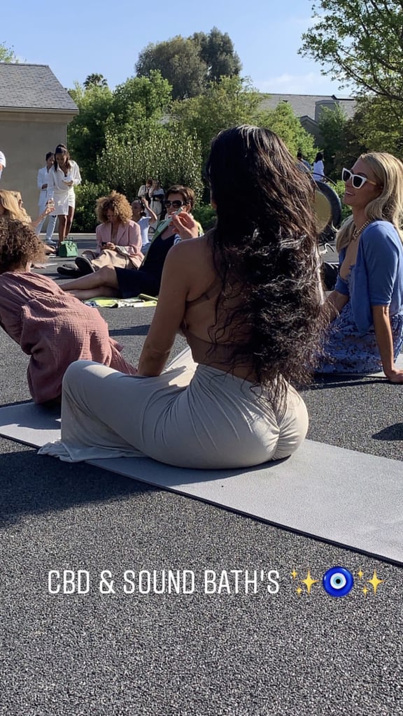 Kim Kardashian CBD Meditation Baby Shower Photos April 2019