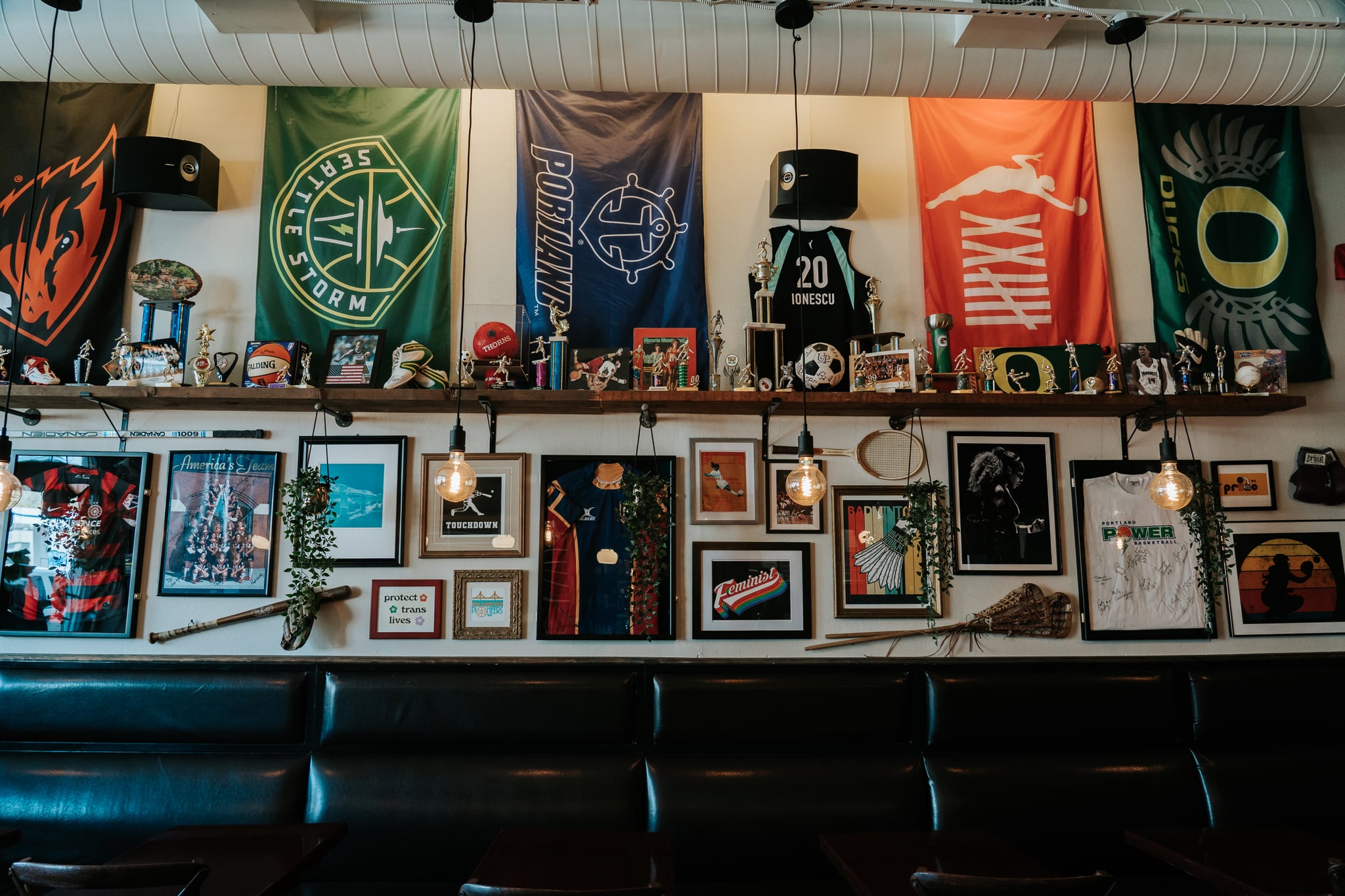 The Sports Bra wall in Portland, Oregon