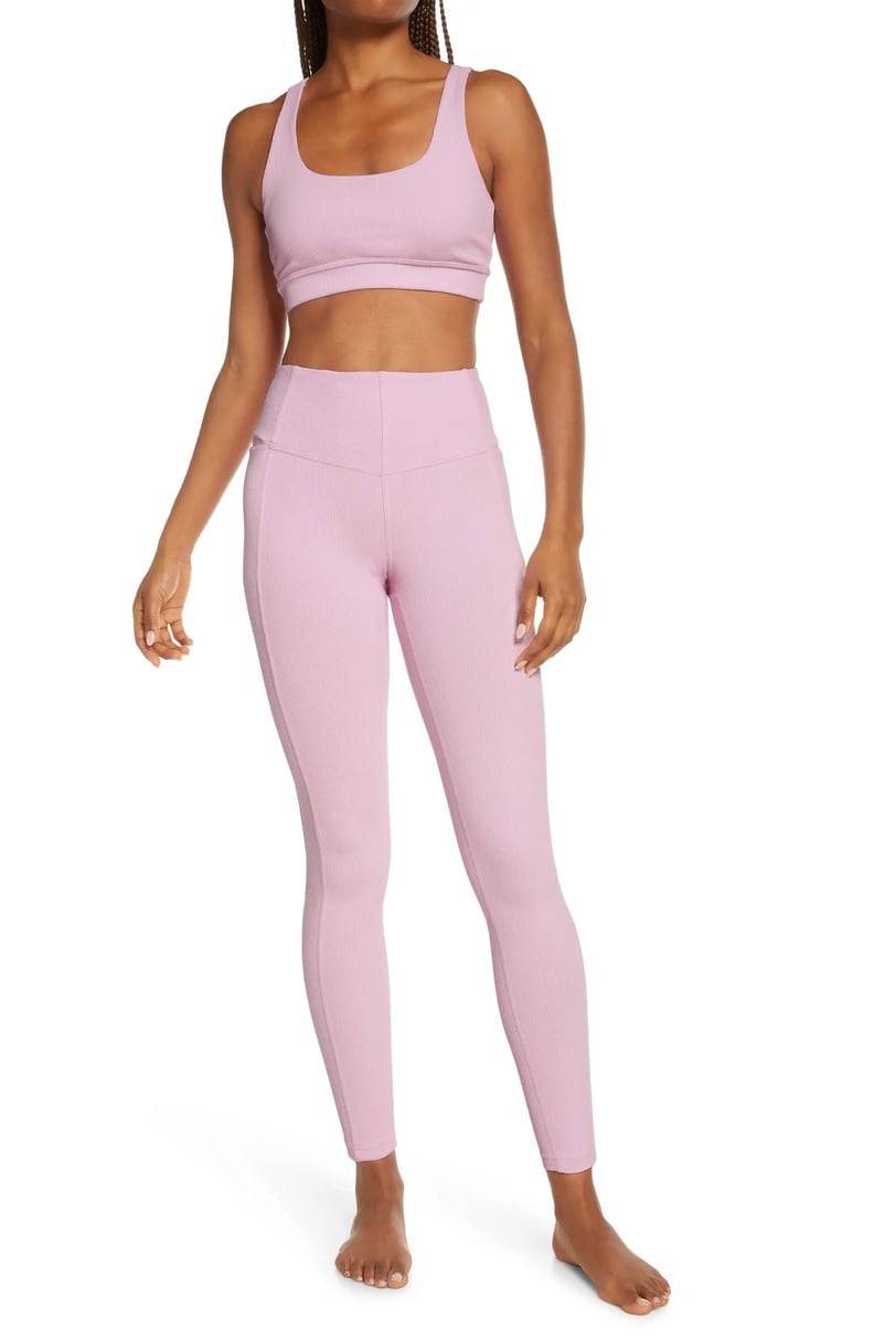 Zella + Live In Rib Pocket High Waist Leggings