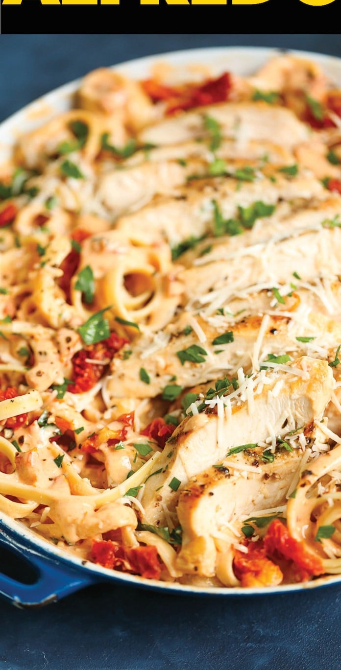 SunDried Tomato Fettuccine Alfredo 15 Comforting Pasta Recipes to