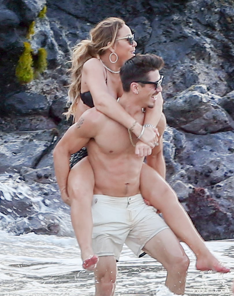 Mariah Carey Kissing Bryan Tanaka in Hawaii 2016 Pictures