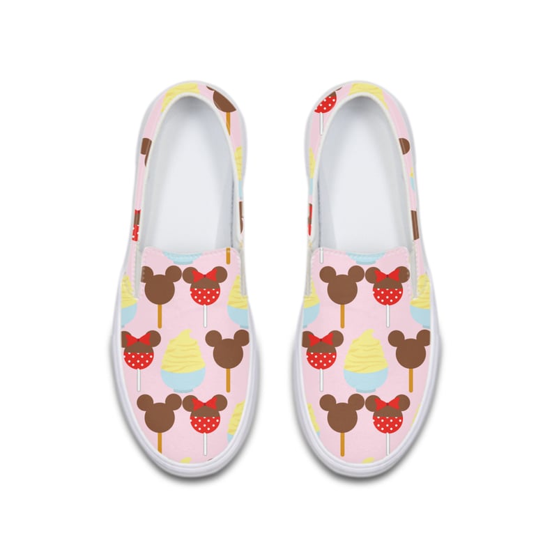 Pink Disney Park Snacks Deluxe Canvas Shoe