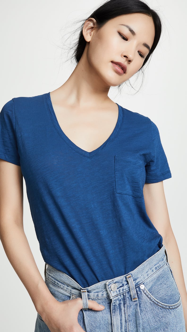 Madewell V Neck Pocket Tee