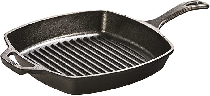 A Versatile Pan Option: Lodge Pre-Seasoned Cast Iron Grill Pan With Assist Handle