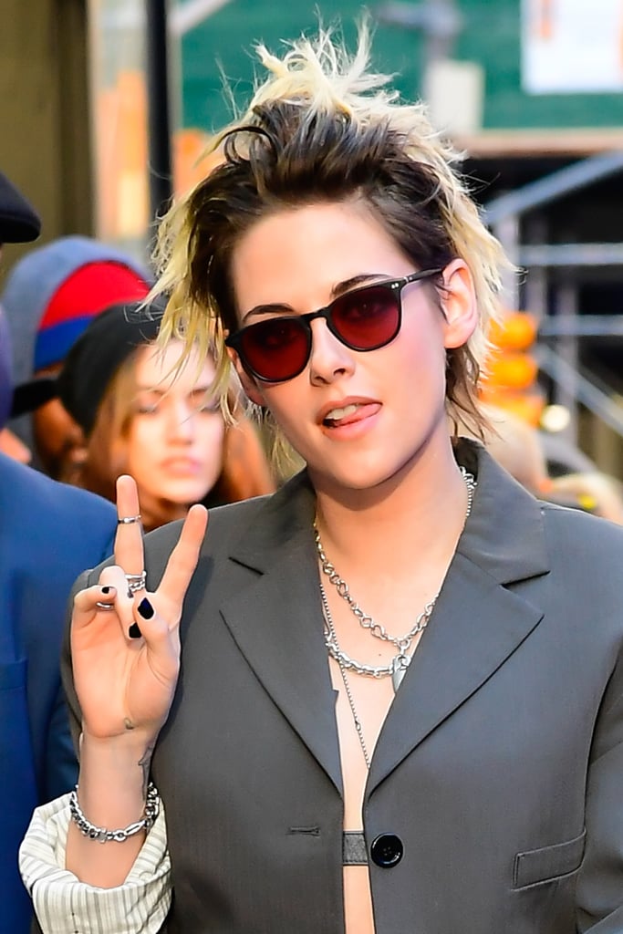 Kristen Stewart Just Made Leather Bras a Thing Kristen Stewart Just Made Leather Bras a Thing