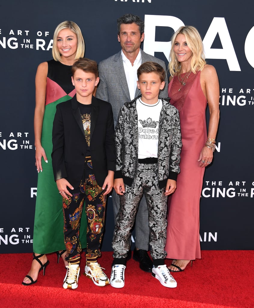 Patrick Dempsey Family At Racing In The Rain Premiere Photos Popsugar Celebrity