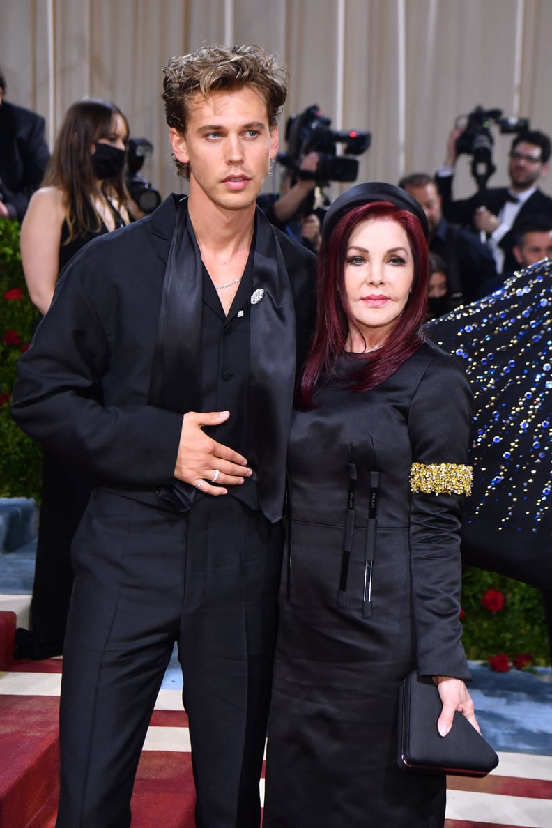Austin Butler and Priscilla Presley at the 2022 Met Gala