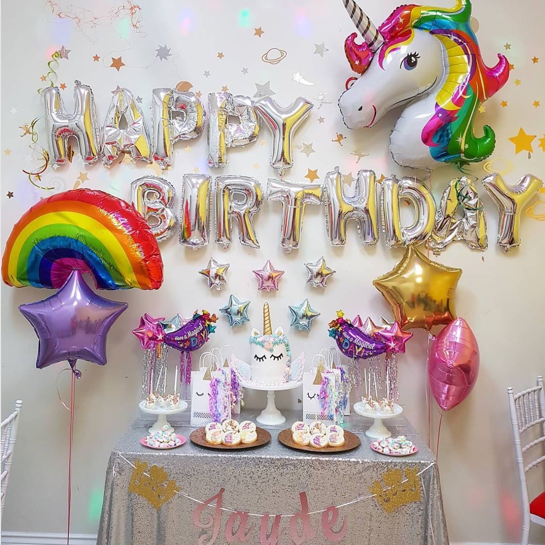 Rainbow First Birthday Party Ideas Popsugar Family