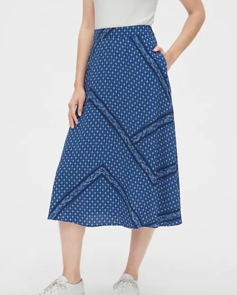 Gap Print Midi Skirt