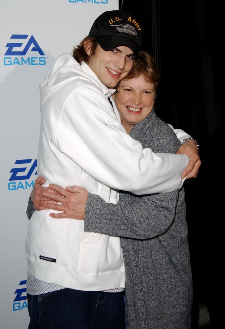 Ashton Kutcher And Diane Kutcher Hot Celebrities And Their Moms