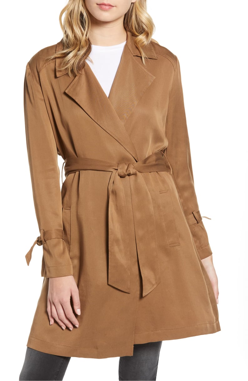 BB Dakota Pardon My Trench Belted Lyocell Trench Coat