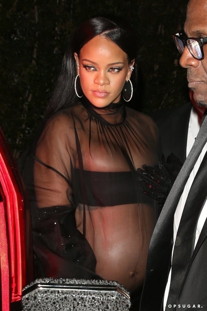 Rihanna Wore a Sheer Valentino Dress to JAY-Z's Oscars Party