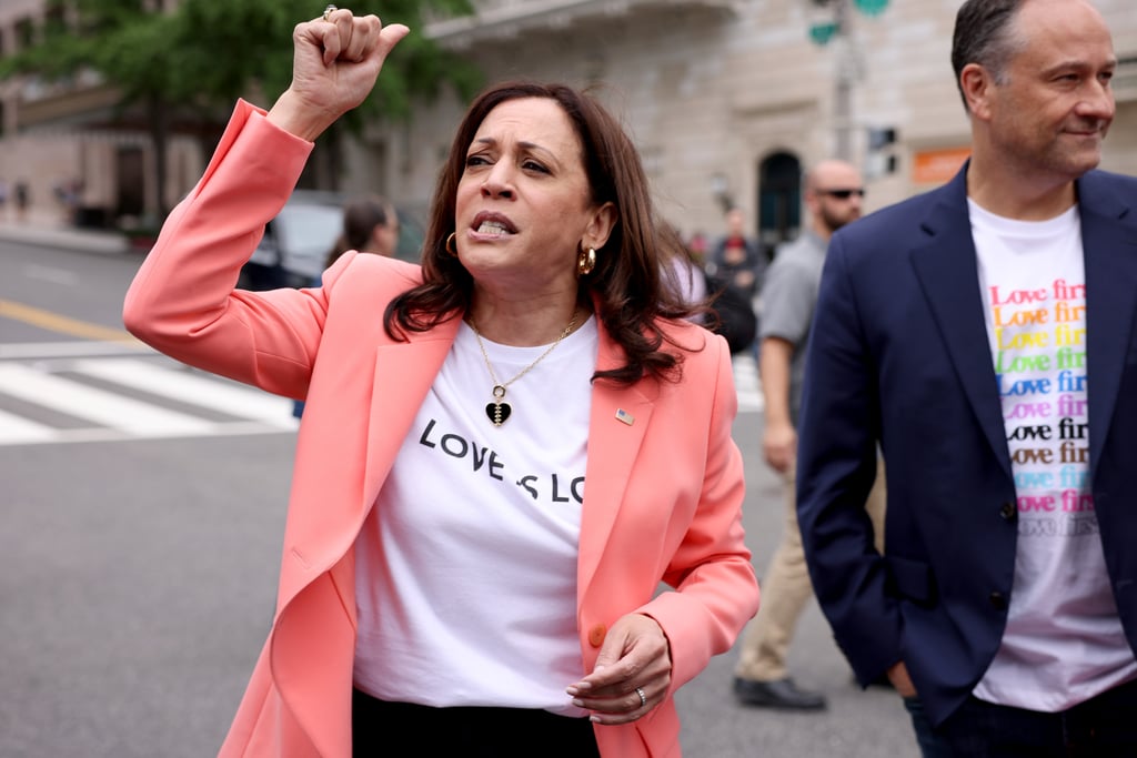 Kamala Harris and Doug Emhoff at 2021 Pride Parade Photos