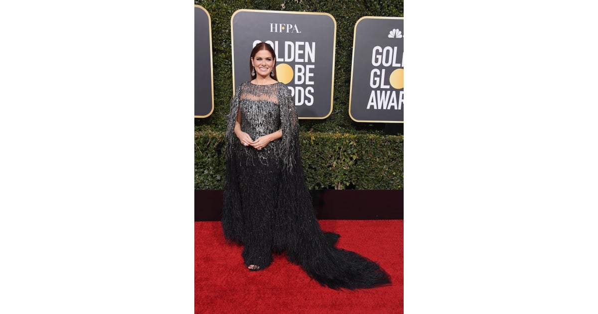 Debra messing golden globes 2019 dress 2025