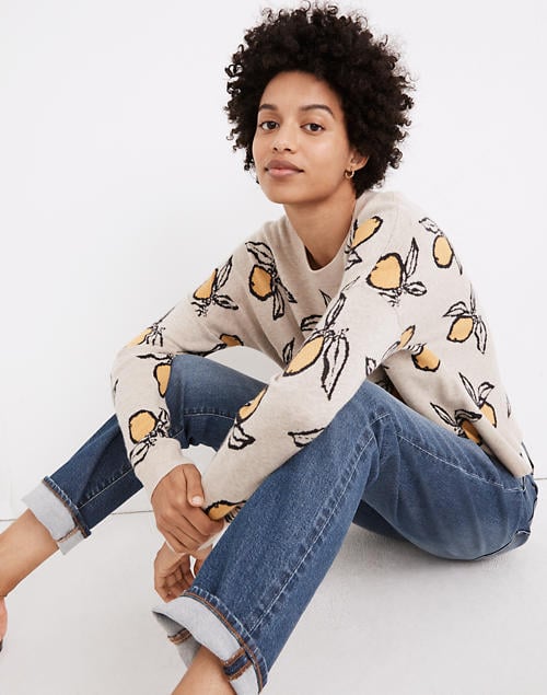 Tangerine Sketch Jacquard Pullover Sweater These 30 Madewell Pieces Are Prepping Our Closet For Spring All Under 100 Popsugar Fashion Photo 23