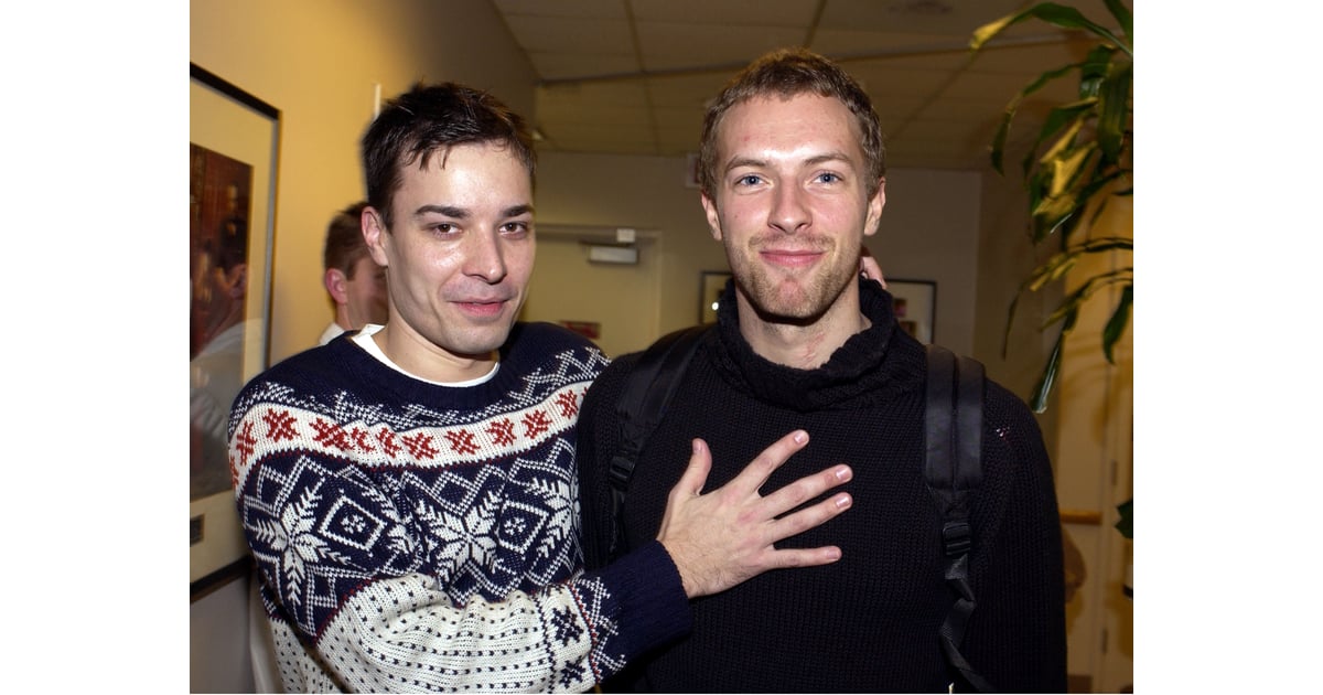 Jimmy Fallon and Chris Martin Celebrity Christmas Photos in the Early