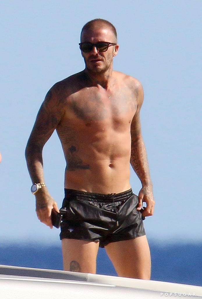 David and Victoria Beckham on Holiday in France 2018 POPSUGAR