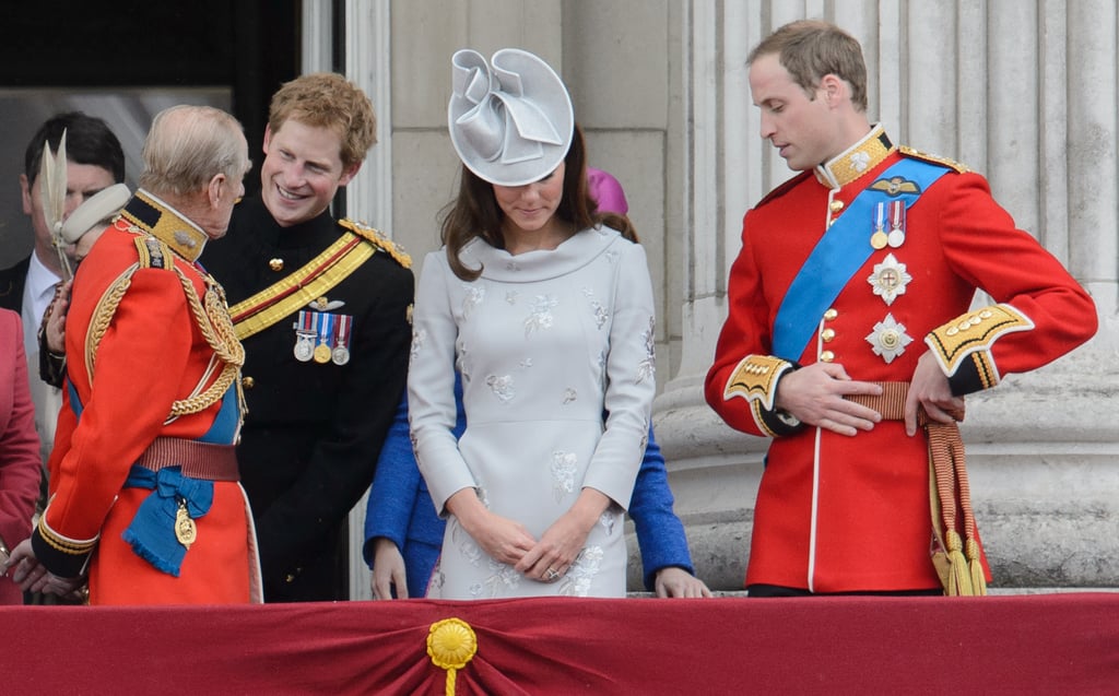 At the 2012 Trooping The Colour it was Harry's turn to amuse his grandfather.