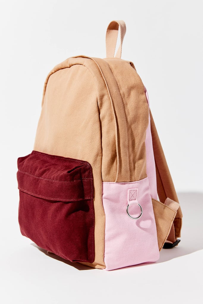 UO MultiColored Canvas Backpack For College BacktoSchool Bags and