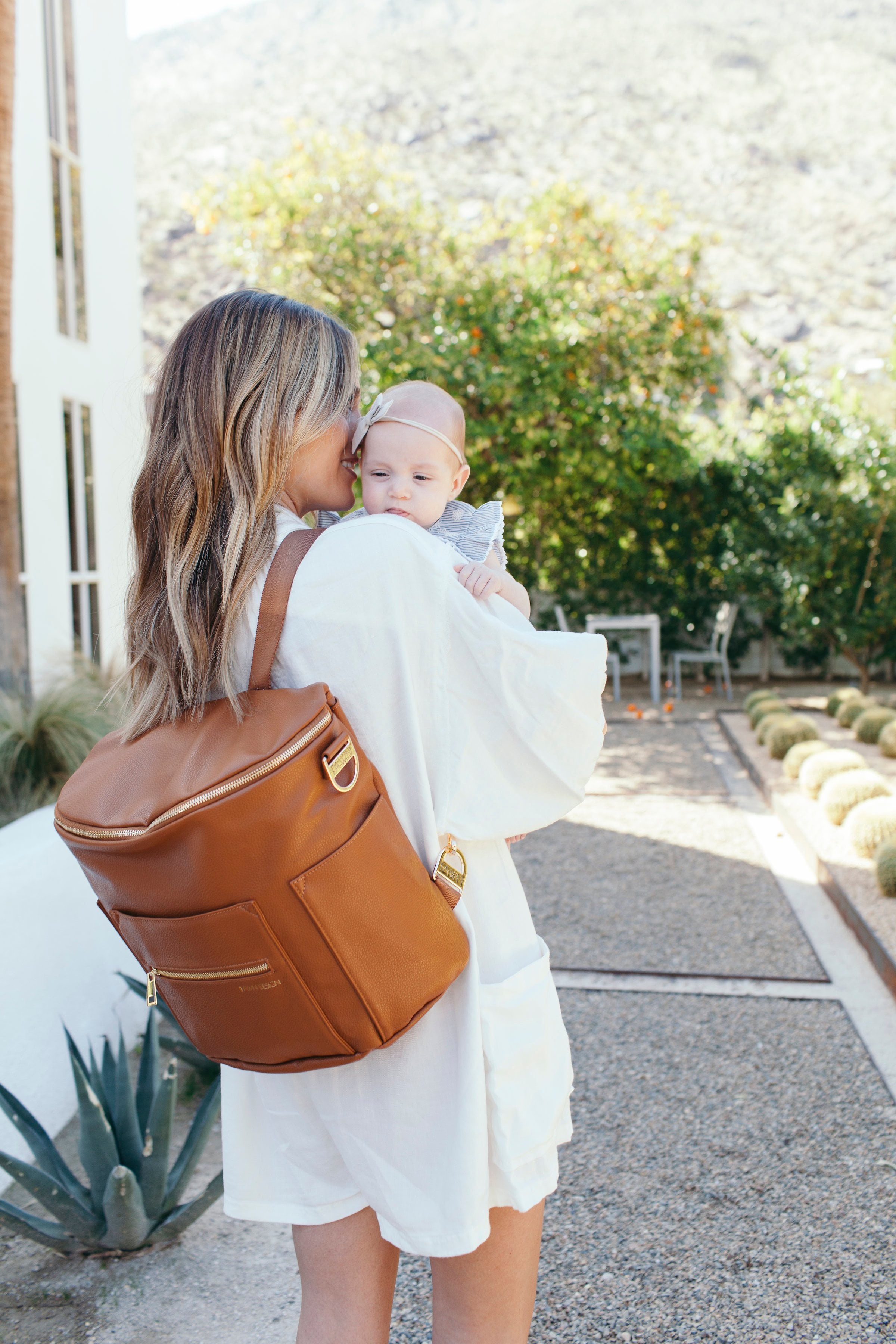 Fawn Design The Mini Diaper Backpack in Brown