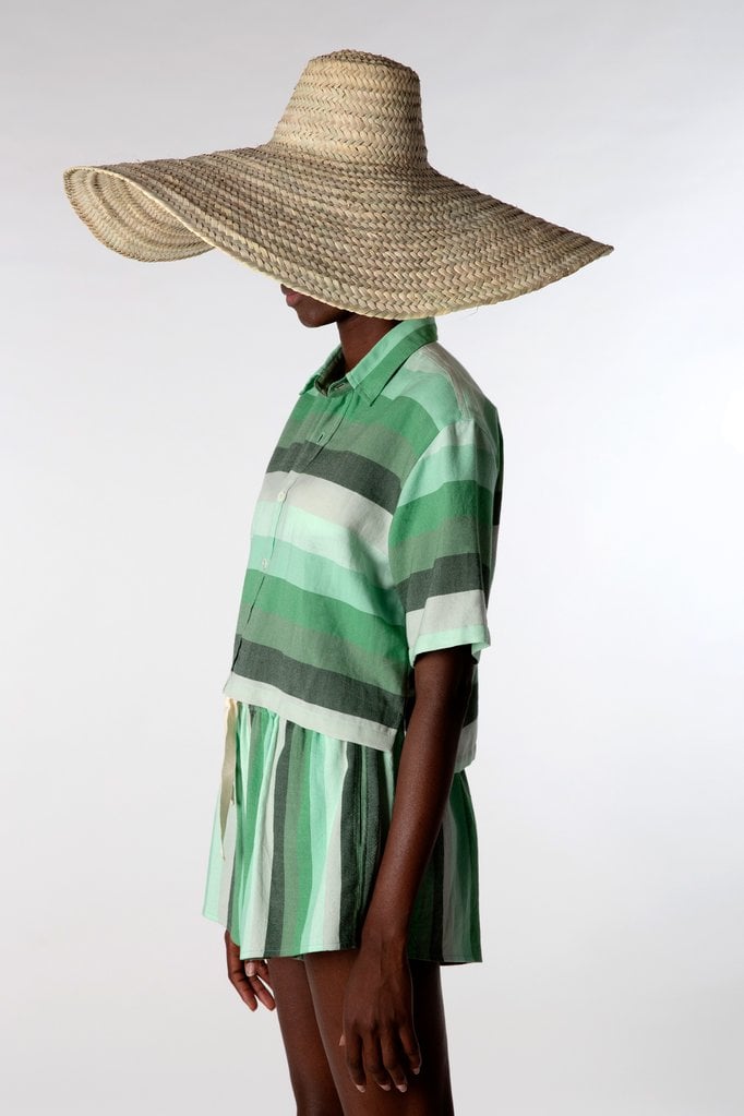 Green Degrade Crop Top