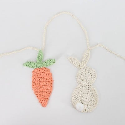 Target Spritz Macrame Easter Bunny and Carrot Garland