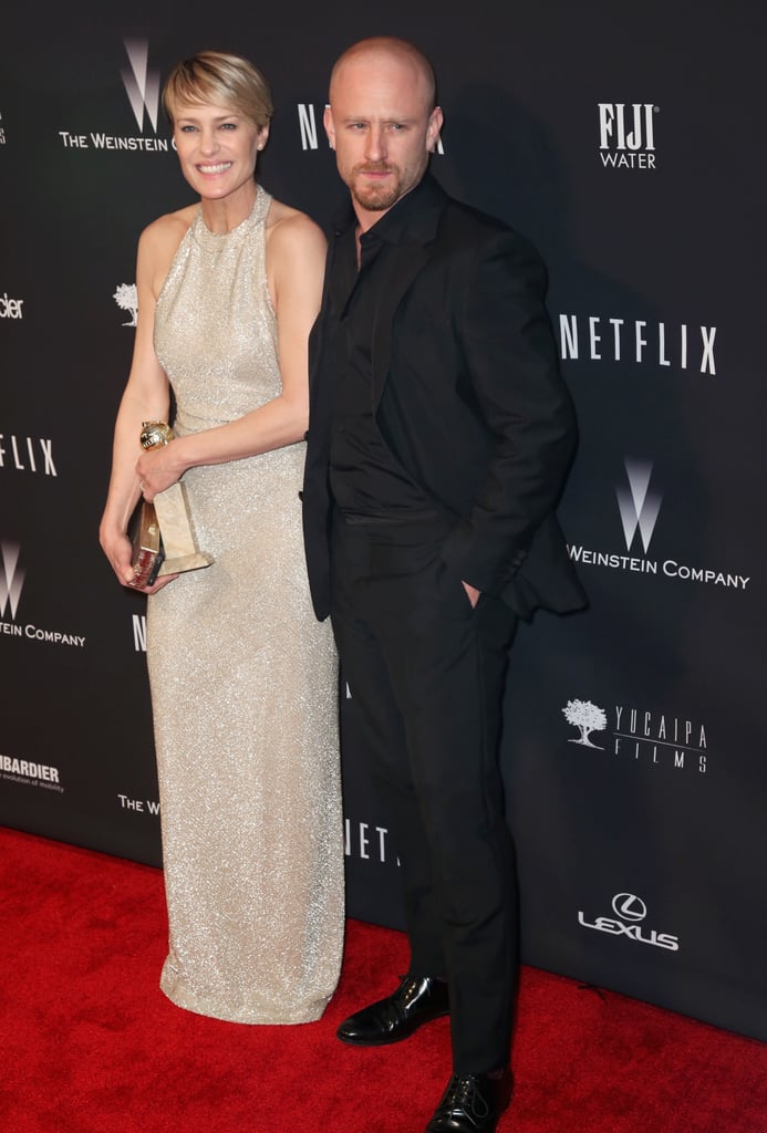 Robin Wright had her new fiancé, Ben Foster, and her award by her side.