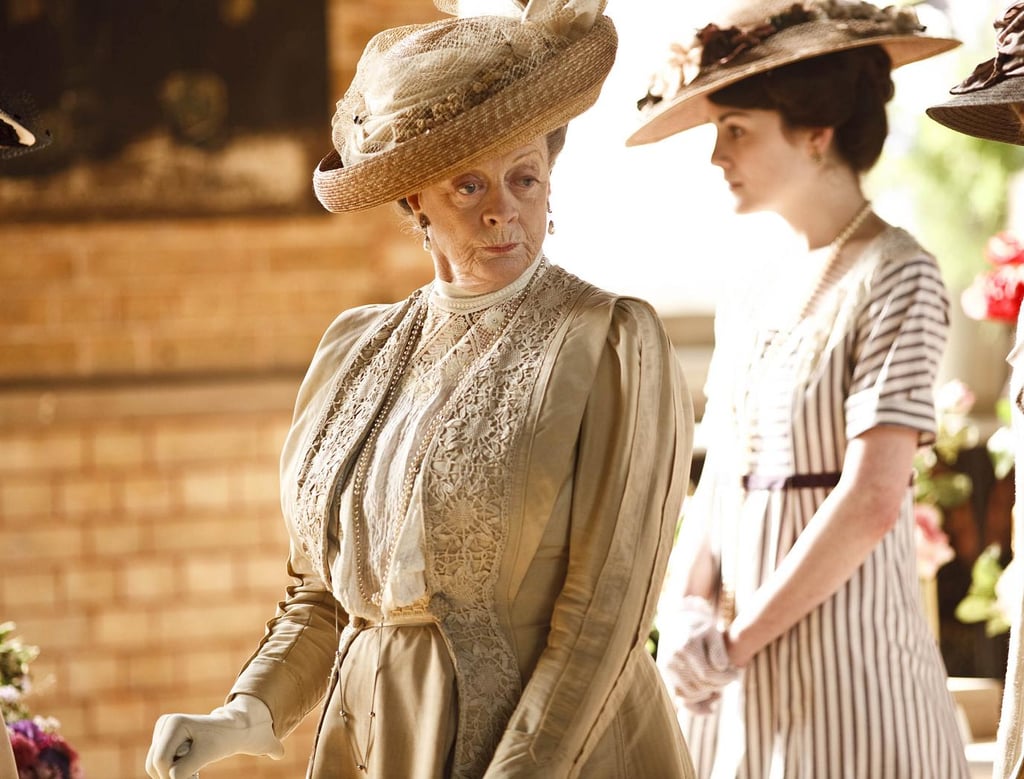 Sybil Crawley: "No one ever learned anything from a governess except for French, and how to curtsy."
Lady Violet: "What more do you need?"
Photo courtesy PBS