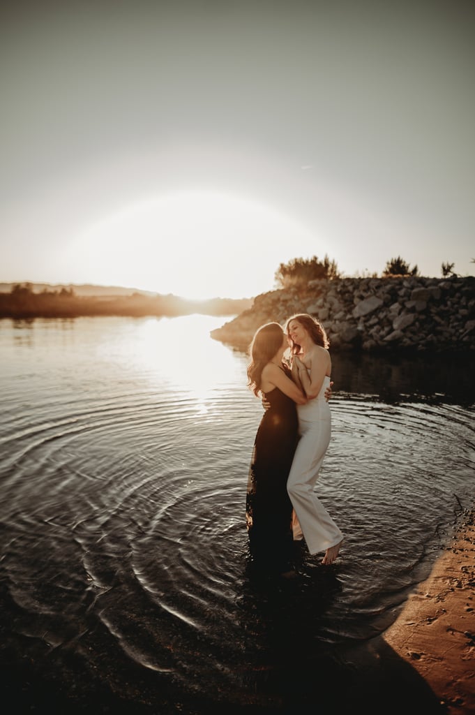 Sexy River Beach Engagement Photo Shoot