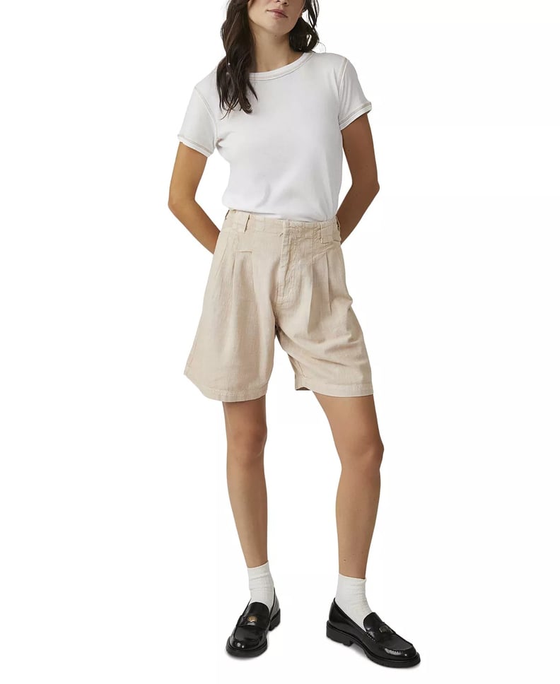 Long Linen Shorts