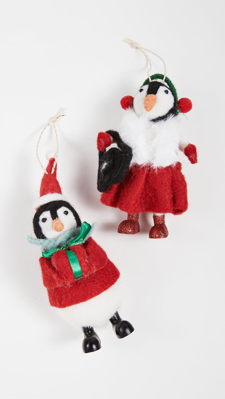 Gift Boutique Set Of 2 Penguin Ornaments The Best Christmas Ornaments 2020 POPSUGAR Home UK