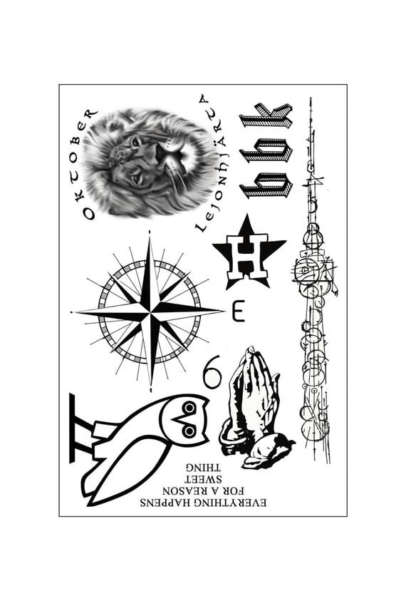 Drake Inspired Temporary Tattoo Sheet Going As Your
