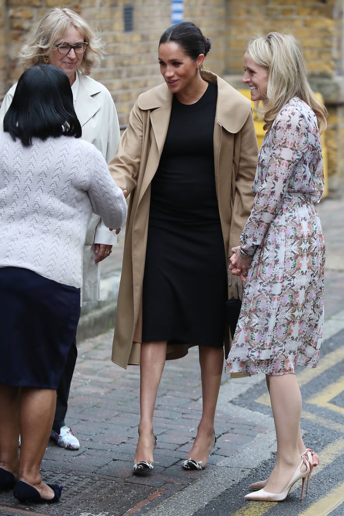 Meghan Markle Cow Print Gianvito Rossi Shoes January 2019